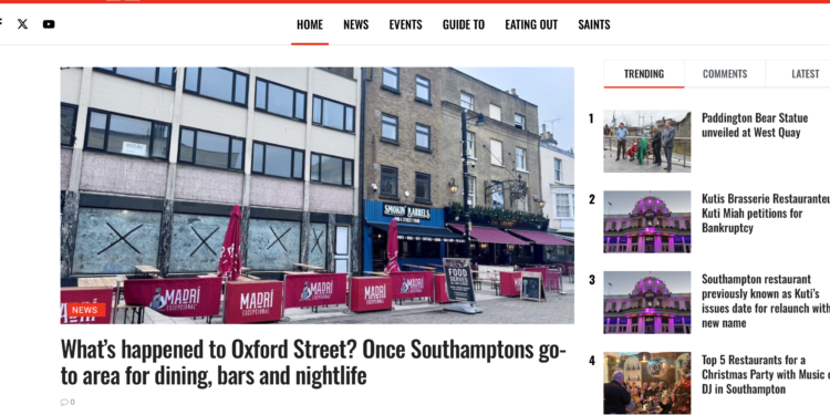 Southampton Times news website experiences rapid growth in visitor numbers as non-woke news thrives in Southampton