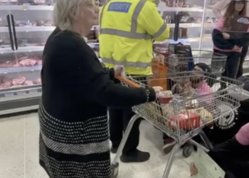 Moment furious shoppers barge Animal Rising activists with  trolleys as they stage sit-in protest in Sainsbury’s Portswood meat aisle