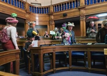 Southampton Council held meeting with actors dressed as animals, plants and flowers to highlight Green issues in the City