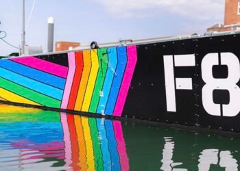 Navy Landing Craft Wrapped in Rainbow Pride Colours to be displayed at Southampton Boat Show
