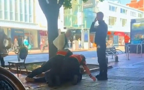 Security Guards Slam John Lewis Shopper to the floor Accusing him of Shoplifting in Shocking Incident